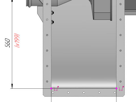 Przemysłowy wentylator odśrodkowy Model 3D