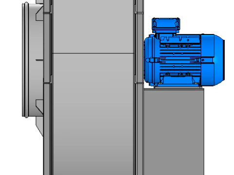 Industrial centrifugal fan 3D Model