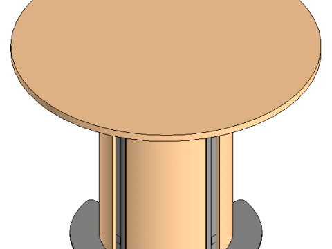 Tavolo per banca Modello 3D