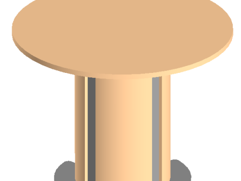 Table for bank 3D Model