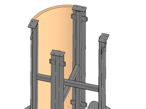 mesa para banco Modelo 3D