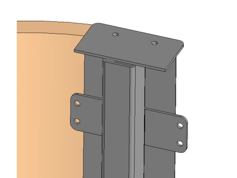 mesa para banco Modelo 3D