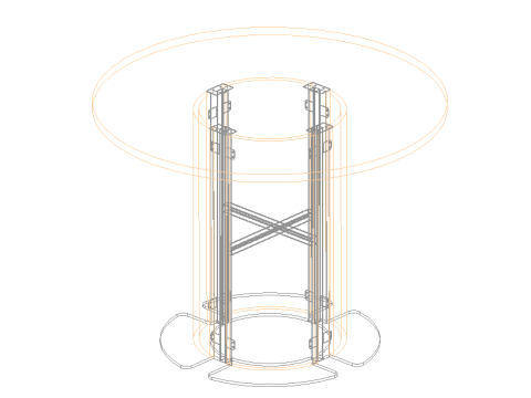 Table for bank 3D Model