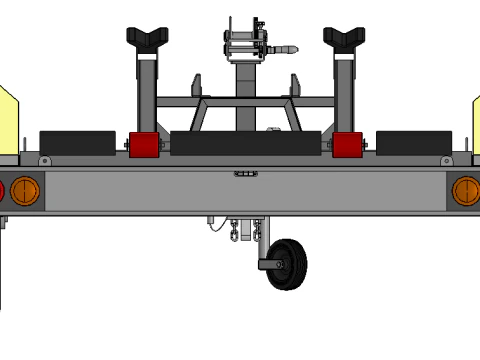 Boat Trailer 3D Model