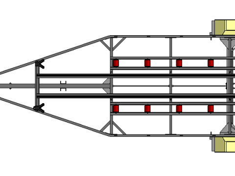 Boat Trailer 3D Модель