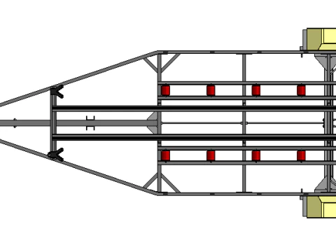 Boat Trailer 3D Model
