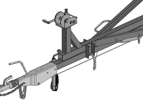 Boat Trailer 3D Модель