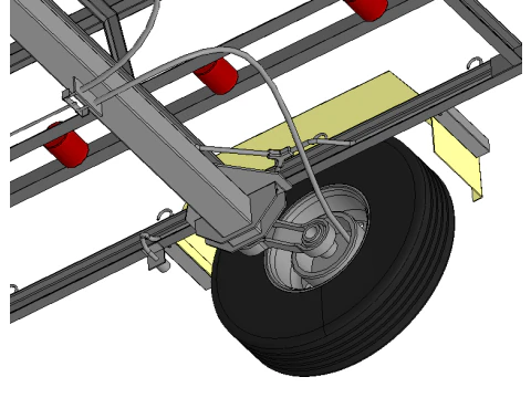 Boat Trailer 3D Model