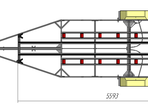 Boat Trailer 3D Модель