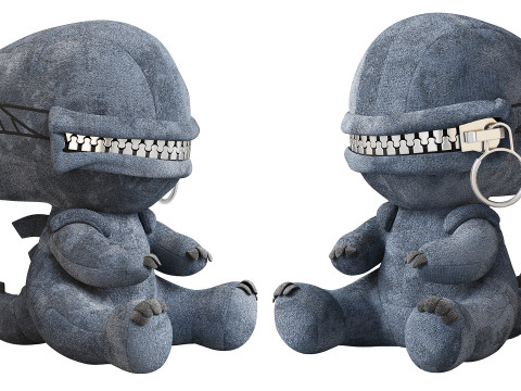 Xenomorph Plush Toy Model 3D