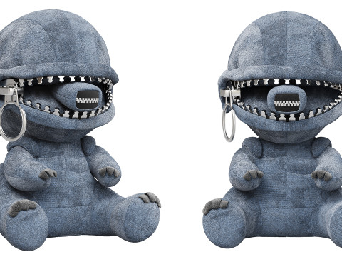 Xenomorph Plush Toy Model 3D