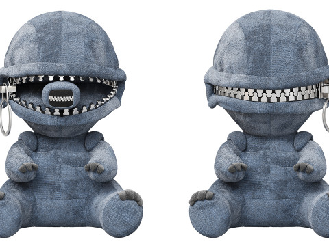 Xenomorph Plush Toy Model 3D