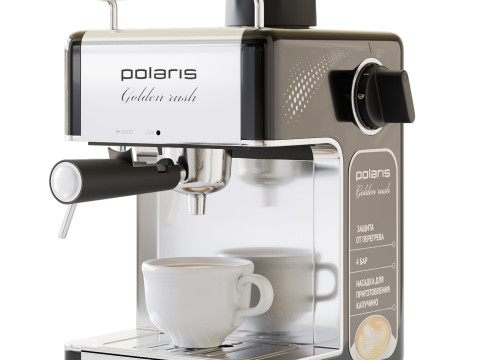 Coffee maker Polaris PCM 4006A Golden rush 3D Modell