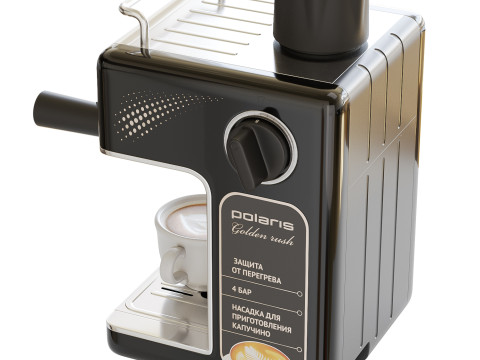 Coffee maker Polaris PCM 4006A Golden rush 3D Modell