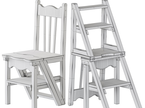 Transformable chair Elemento 3D Modell