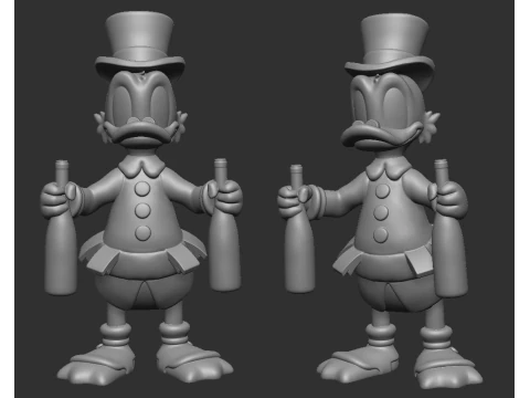 Scrooge McDuck 3D Print Model