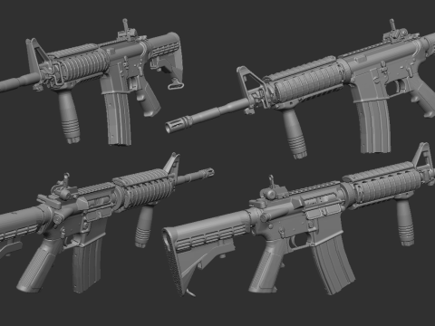 M4A1 assault rifle 3D Druckmodell