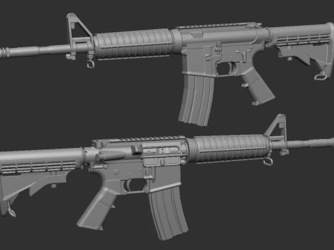 Ar 15 assault rifle 3D Print Model