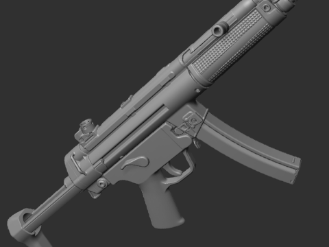 HK MP5 Submachine 3D Print Model