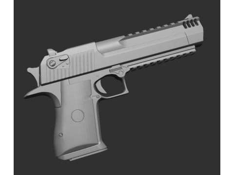 Desert eagle 50 3D प्रिंट मॉडल
