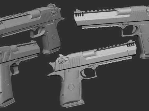Desert eagle 50 3D Print Model