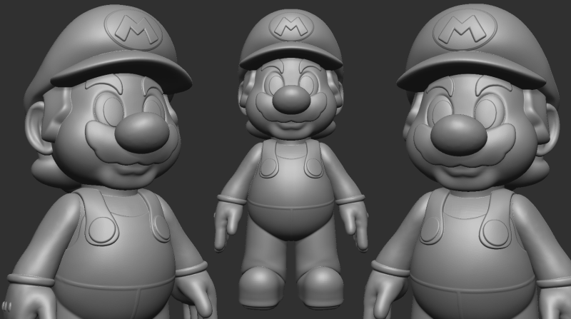 Mario Bros 3D Druckmodell .c4d .max .obj .3ds .fbx .stl .blend