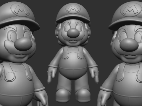 Mario Bros 3D Print Model