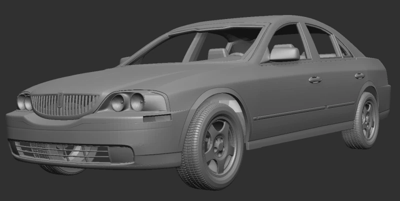 Lincoln LS 1999 3D Print Model .c4d .max .obj .3ds .fbx .stl .blend 
