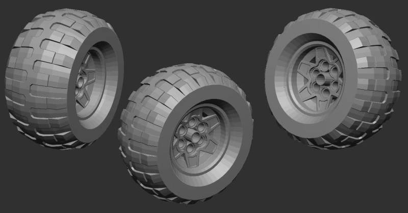 Tire 3D Print Model .c4d .max .obj .3ds .fbx .stl .blend 