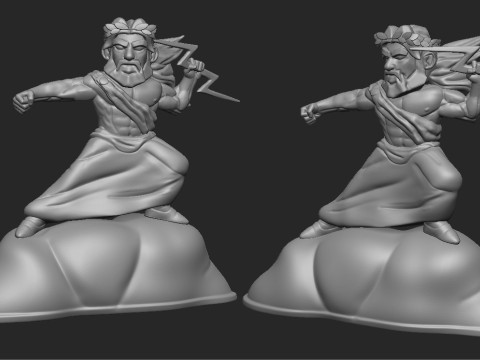 Zeus Cartoon Modelo de Impressão 3D