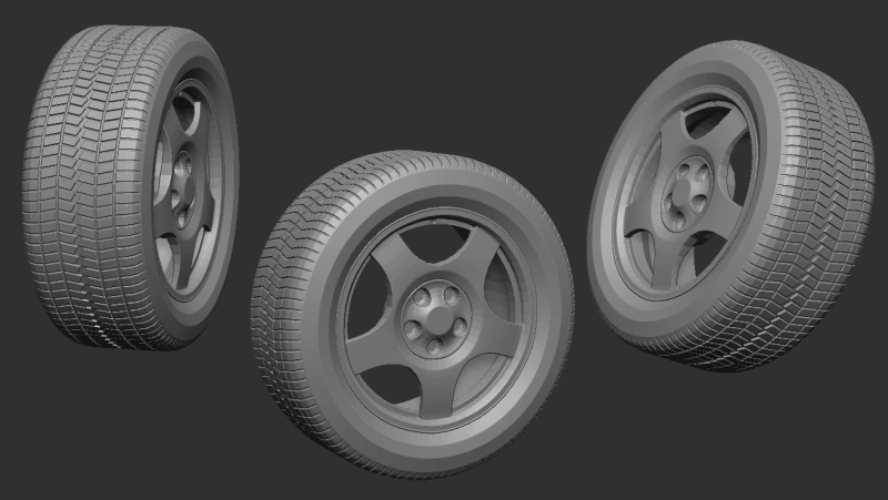 Tire 3D Print Model .c4d .max .obj .3ds .fbx .stl .blend 
