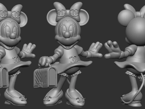 Минни Маус 3D Принт Модель