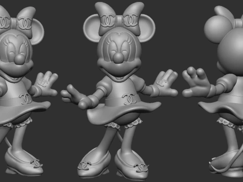 Minnie Mouse 3D Print Model