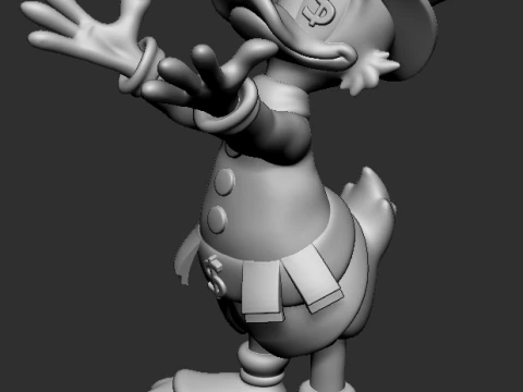Scrooge McDuck Pack 3D Print Model
