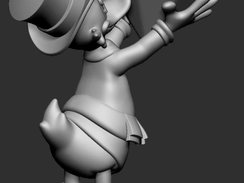 Scrooge McDuck Pack 3D Print Model