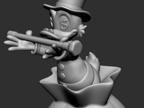 Scrooge McDuck 3D Print Model