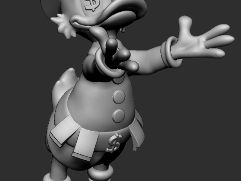 Scrooge McDuck 3D Print Model