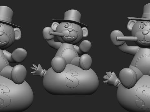 Teddy Bear 3D Print Model