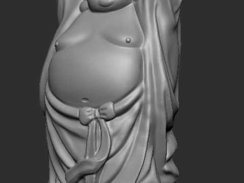 Smiling Buddha - Buddha - Buda Modèles 3D en vedette