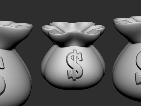 Money Bag 3D Принт Модель