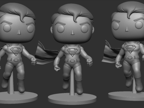 SUPERMAN Funko pop 3D Print Model