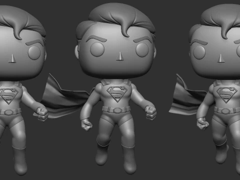 SUPERMAN Funko pop 3D Print Model