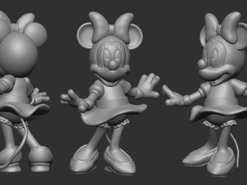 Minnie Mouse 3D Print Model