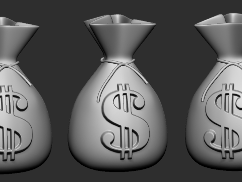 Money Bag 3D-printmodel
