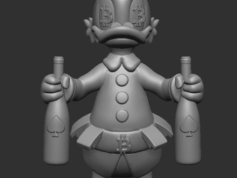 Scrooge Mcduck BTC 3D Print Model