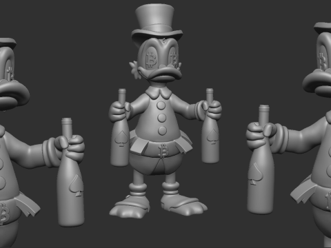 Scrooge Mcduck BTC 3D Принт Модель