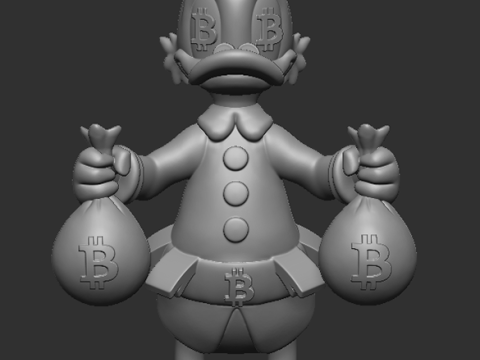 Scrooge Mcduck BTC 3D Print Model