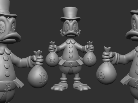 Scrooge Mcduck BTC 3D Print Model
