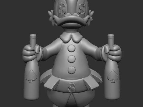 Scrooge Mcduck 3D Print Model