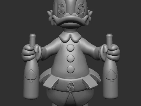 斯克鲁奇&middot;麦克老鸭 3D 打印模型